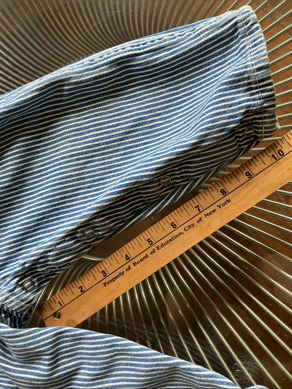 Vintage OshKosh B’gosh Vestbak hickory stripe overalls size 24 m